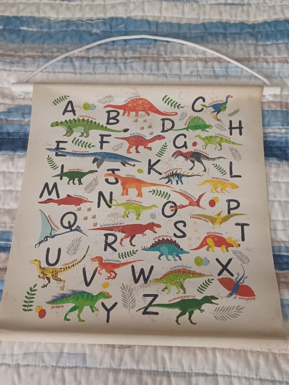 Colorful Dinosaur ABC Kid's Room Nursery Playroom Wall Decor